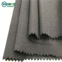 B- Stretch Double Dot PA PES Coating Woven Fusible Interlining Tailoring Materials China Wholesale High Quality 100% Polyester